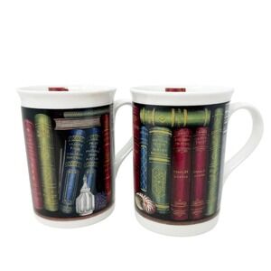 Crown Trent Fine Bone China Library Classic Coffee Cup Mug England